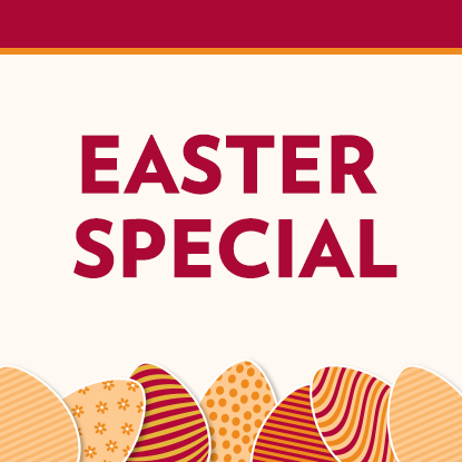 Hop on over to Cafe on Easter Sunday!